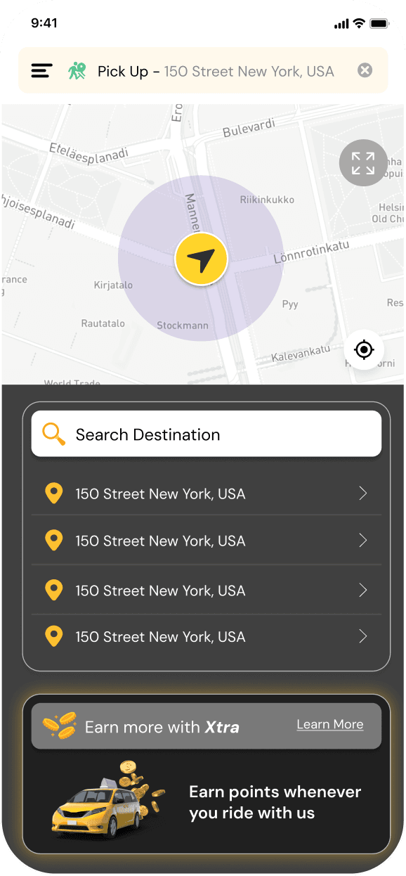 Mobile app screen 2