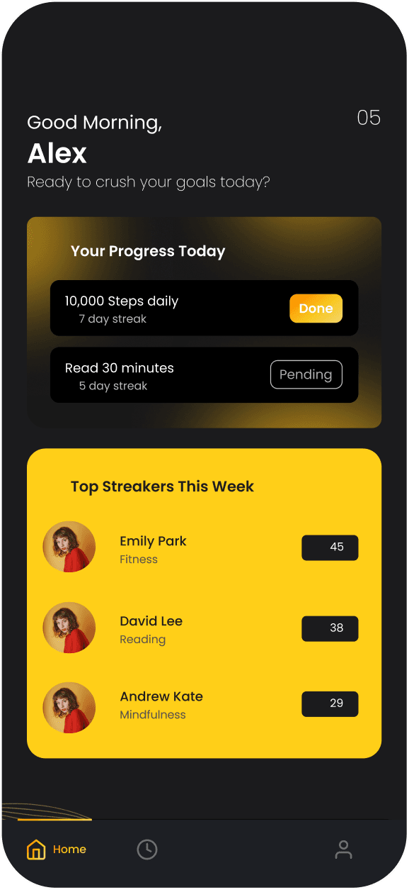 Mobile app screen 5