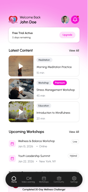 BEING HEART APP screen 2